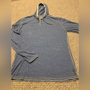 Mens BKE long sleeve tee with hood size medium